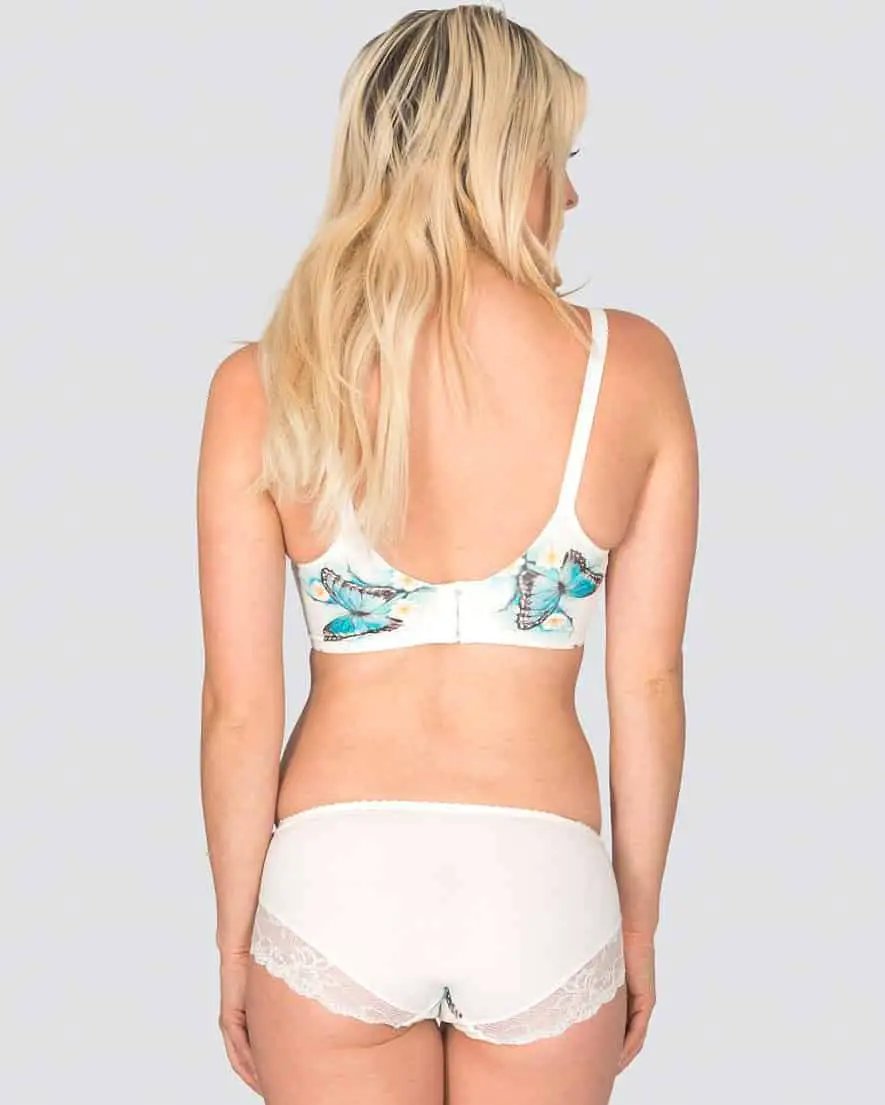 Morpho - Bendable Wire Silk & Organic Cotton Bra by Juliemay Lingerie