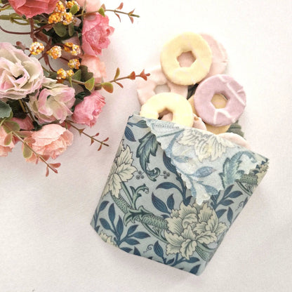 *British Beeswax Set of 3 Handmade Beeswax Wraps | William Morris by Honey Bee Good