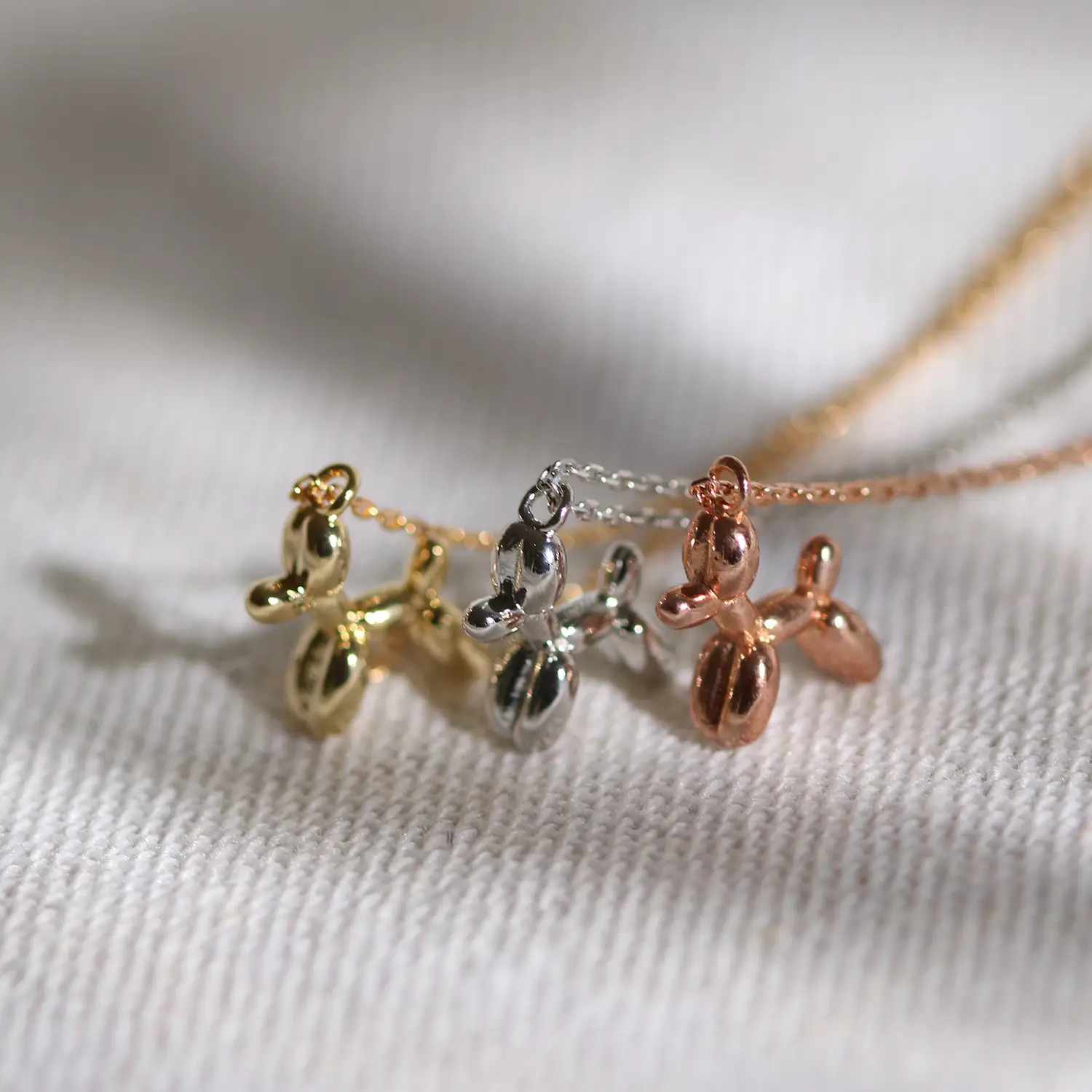 Balloon dog necklace by Nabi London