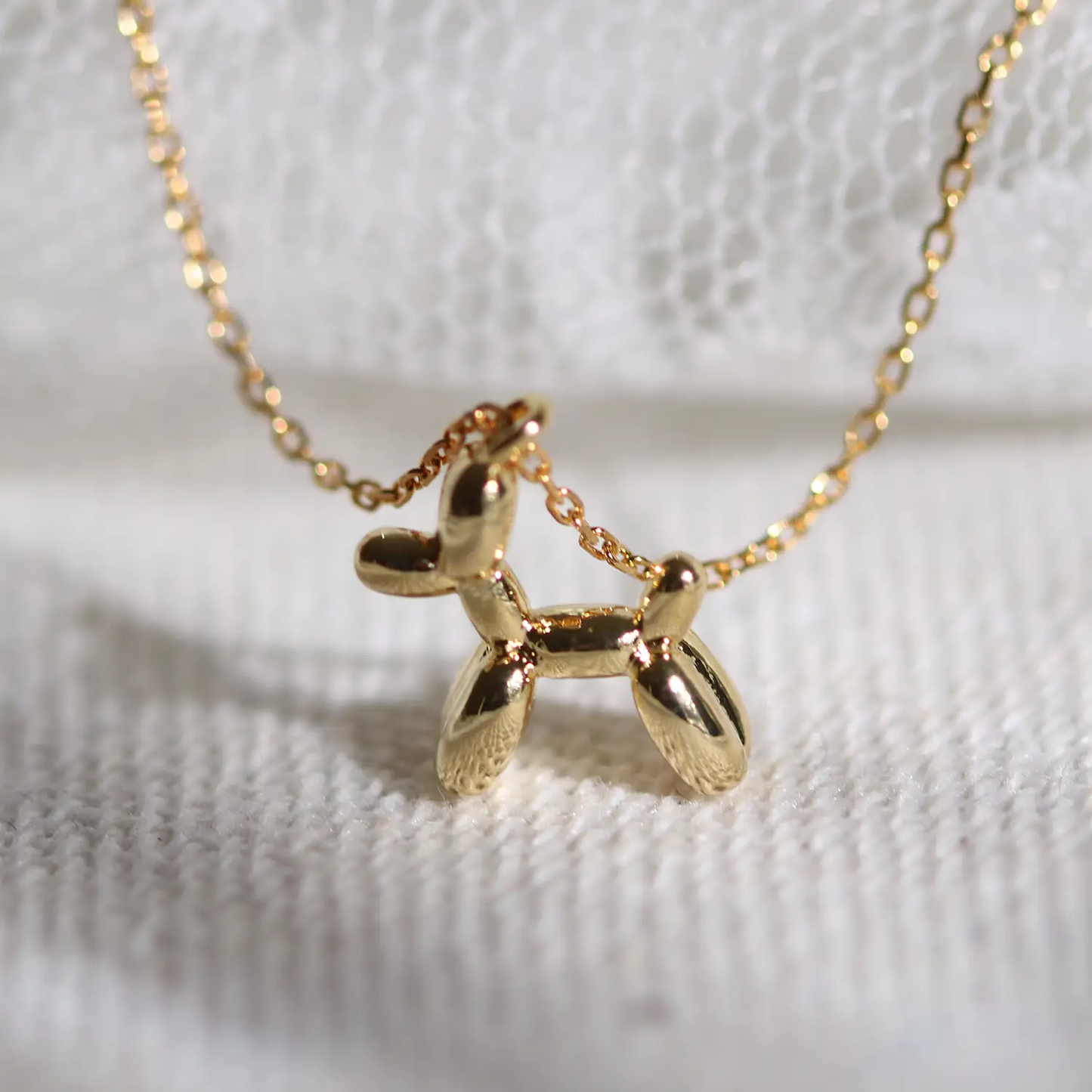 Balloon dog necklace by Nabi London