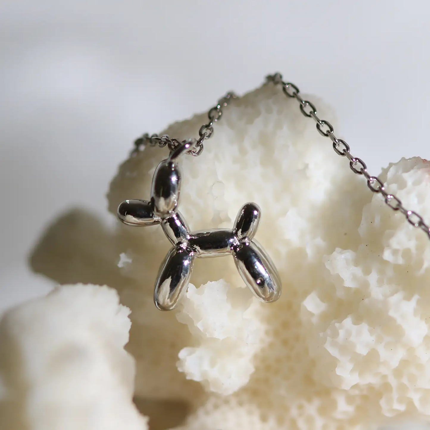 Balloon dog necklace by Nabi London
