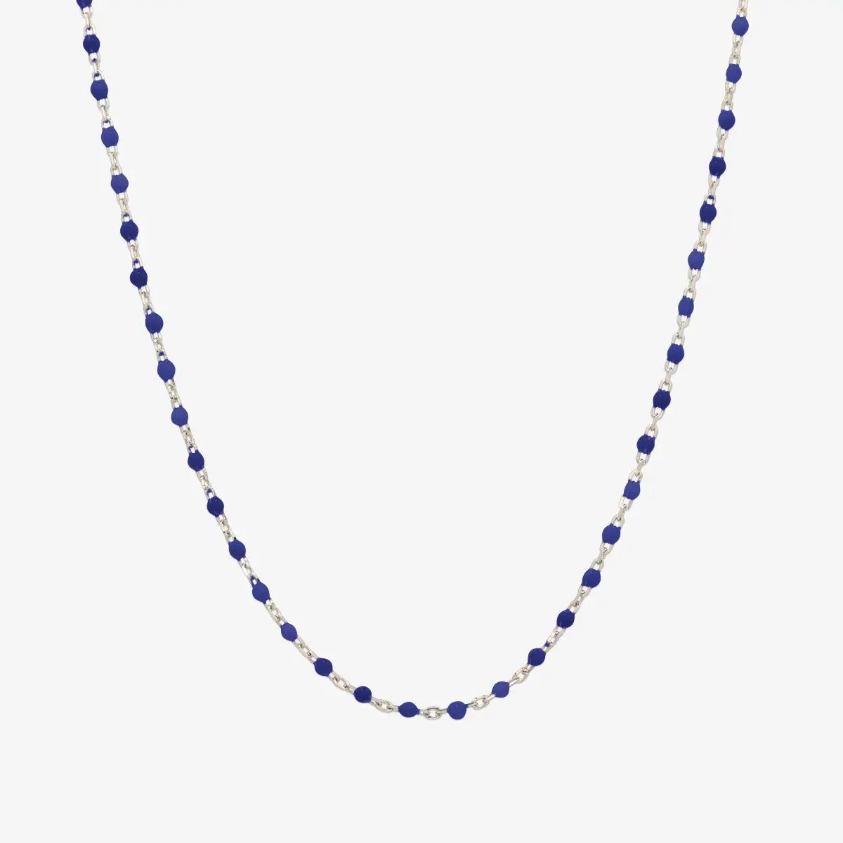 Silver gemstone necklace by Nabi London