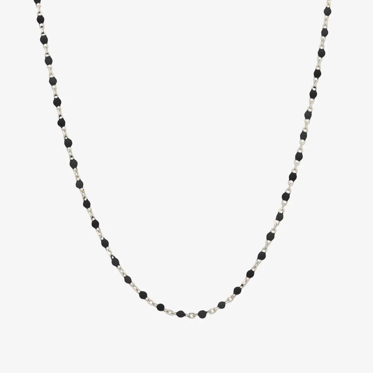 Silver gemstone necklace by Nabi London