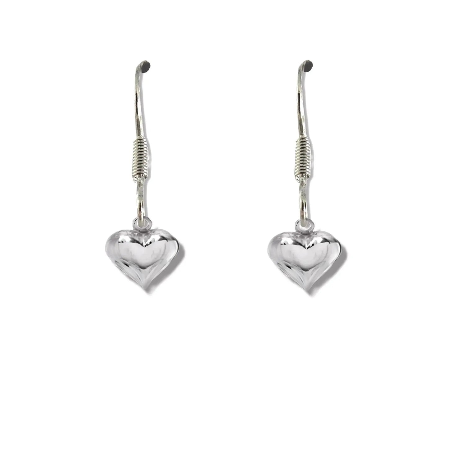 Girls Mini Puff Heart Drop Earrings - Gifts for Kids by Aye Do Gifts