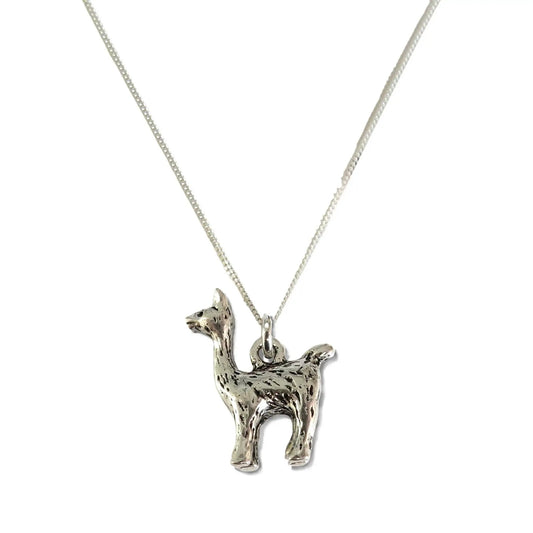 Llama Silver Necklace by Aye Do Gifts