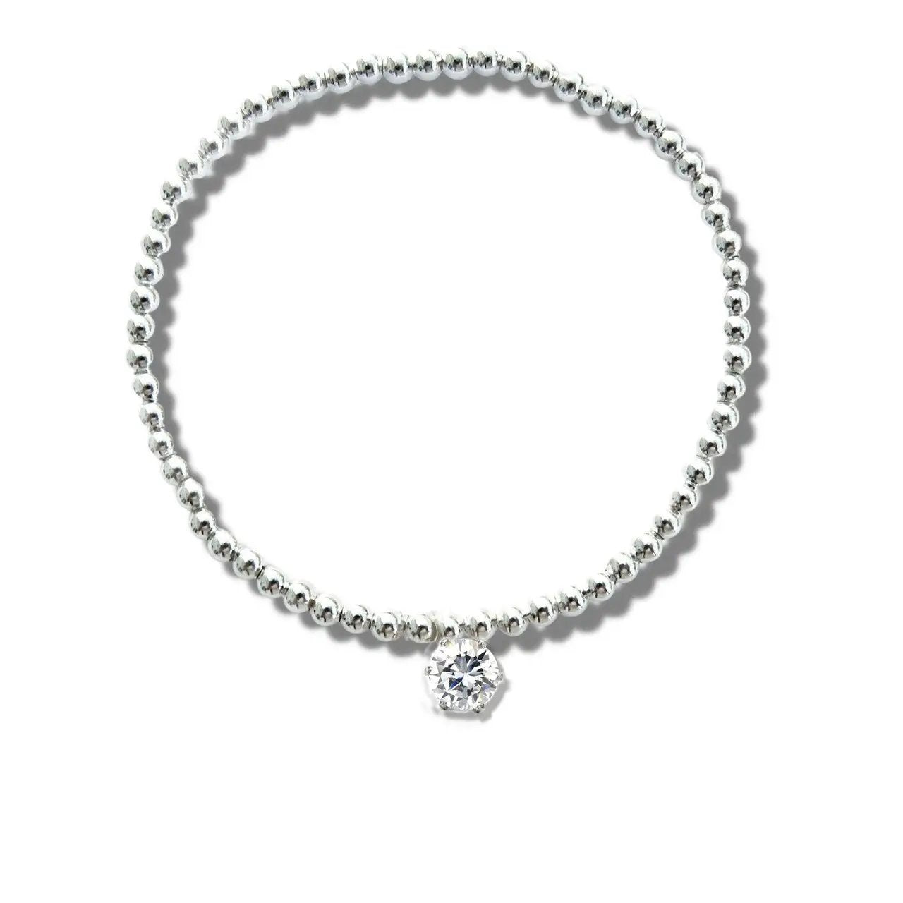 40th Birthday Cubic Zirconia Silver Bracelet & Gold Balloon Hamper by Aye Do Gifts