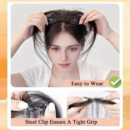 Natural Human Hair Clip In Bangs Extensions by Cashymart