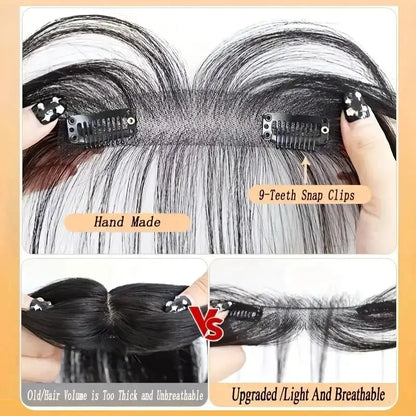 Natural Human Hair Clip In Bangs Extensions by Cashymart