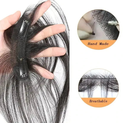 Natural Human Hair Clip In Bangs Extensions by Cashymart