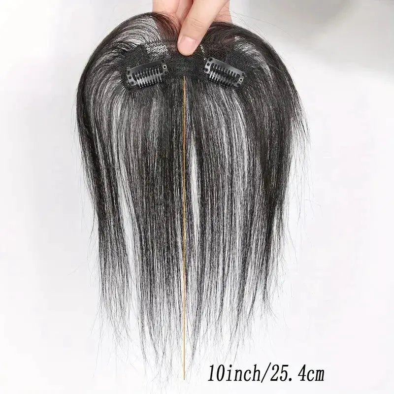 Natural Human Hair Clip In Bangs Extensions by Cashymart