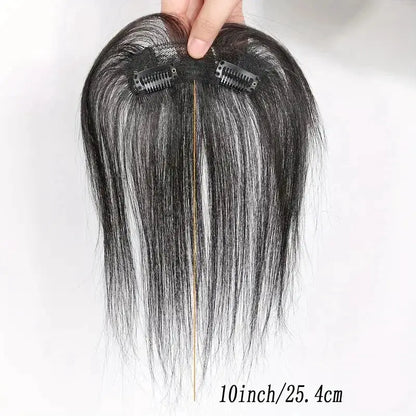 Natural Human Hair Clip In Bangs Extensions by Cashymart