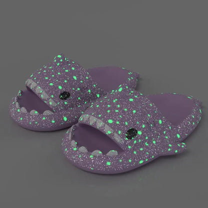 Starry Sky Luminous Shark Slippers Summer by Dropshipman