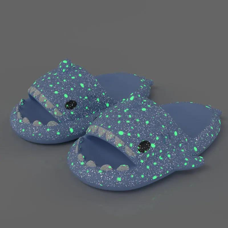 Starry Sky Luminous Shark Slippers Summer by Dropshipman