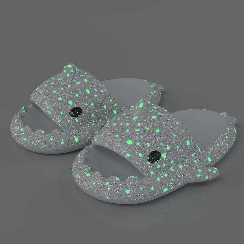 Starry Sky Luminous Shark Slippers Summer by Dropshipman