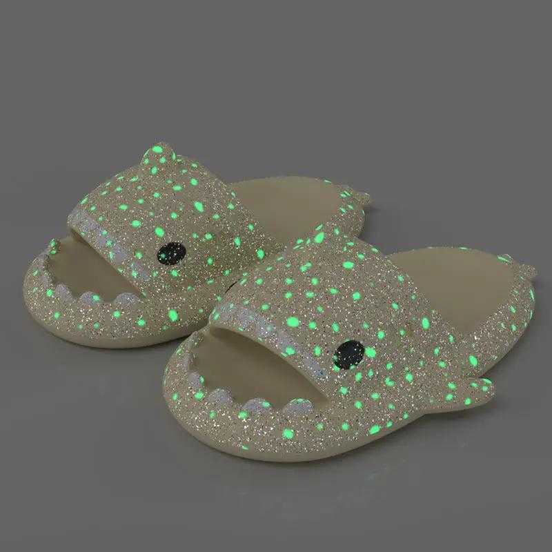 Starry Sky Luminous Shark Slippers Summer by Dropshipman