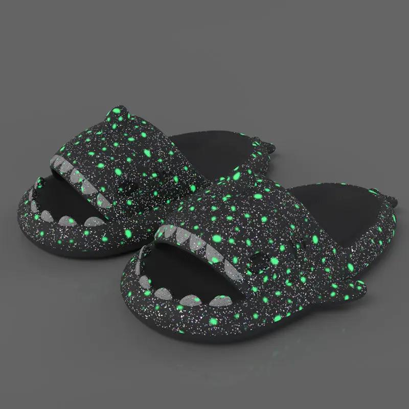 Starry Sky Luminous Shark Slippers Summer by Dropshipman