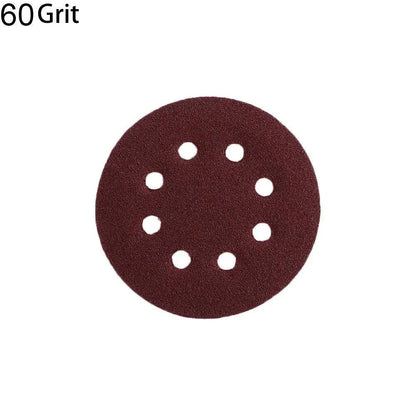125mm 5 inch 8 Hole Sanding Discs 60 Grit Paper Sanding Disc ~2351 by LEDSone