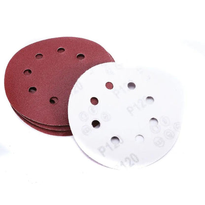 125mm 5 inch 8 Hole Sanding Discs 60 Grit Paper Sanding Disc ~2351 by LEDSone
