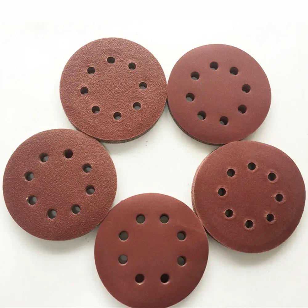 125mm 5 inch 8 Hole Sanding Discs 60 Grit Paper Sanding Disc ~2351 by LEDSone