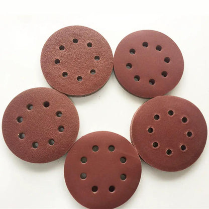 125mm 5 inch 8 Hole Sanding Discs 60 Grit Paper Sanding Disc ~2351 by LEDSone