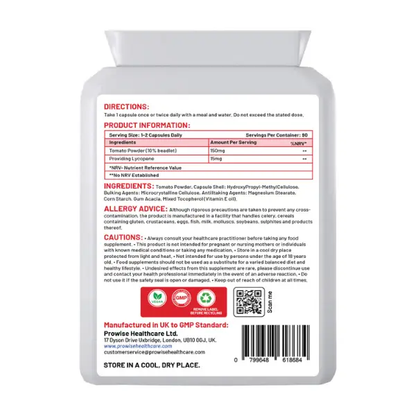 Lycopene 15mg 90 Capsules by Prowise Healthcare by Prowise Healthcare