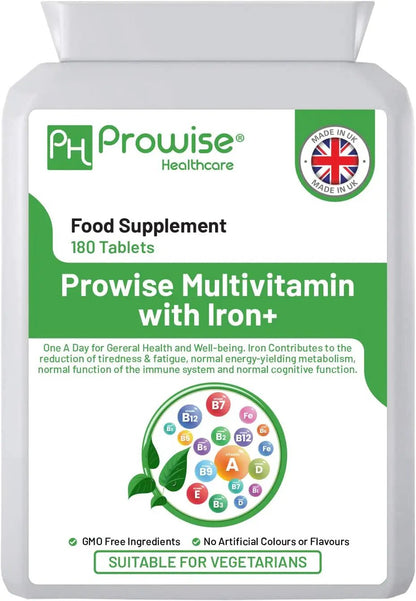Multivits and Iron+ 180 Tablets by Prowise Healthcare by Prowise Healthcare