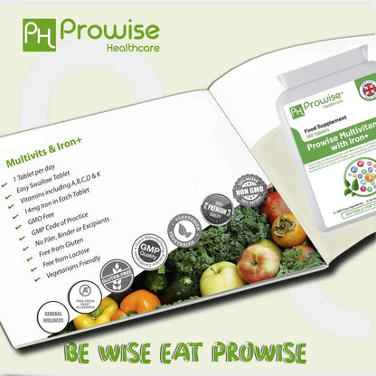 Multivits and Iron+ 180 Tablets by Prowise Healthcare by Prowise Healthcare