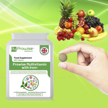 Multivits and Iron+ 180 Tablets by Prowise Healthcare by Prowise Healthcare