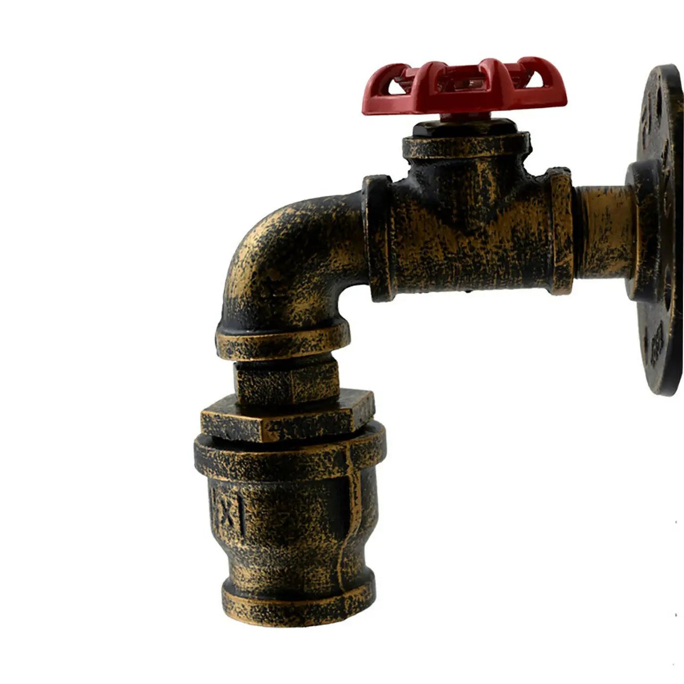 Brushed Copper Retro Vintage One Head Light Water Pipe Wall Lamp~3547 by LEDSone