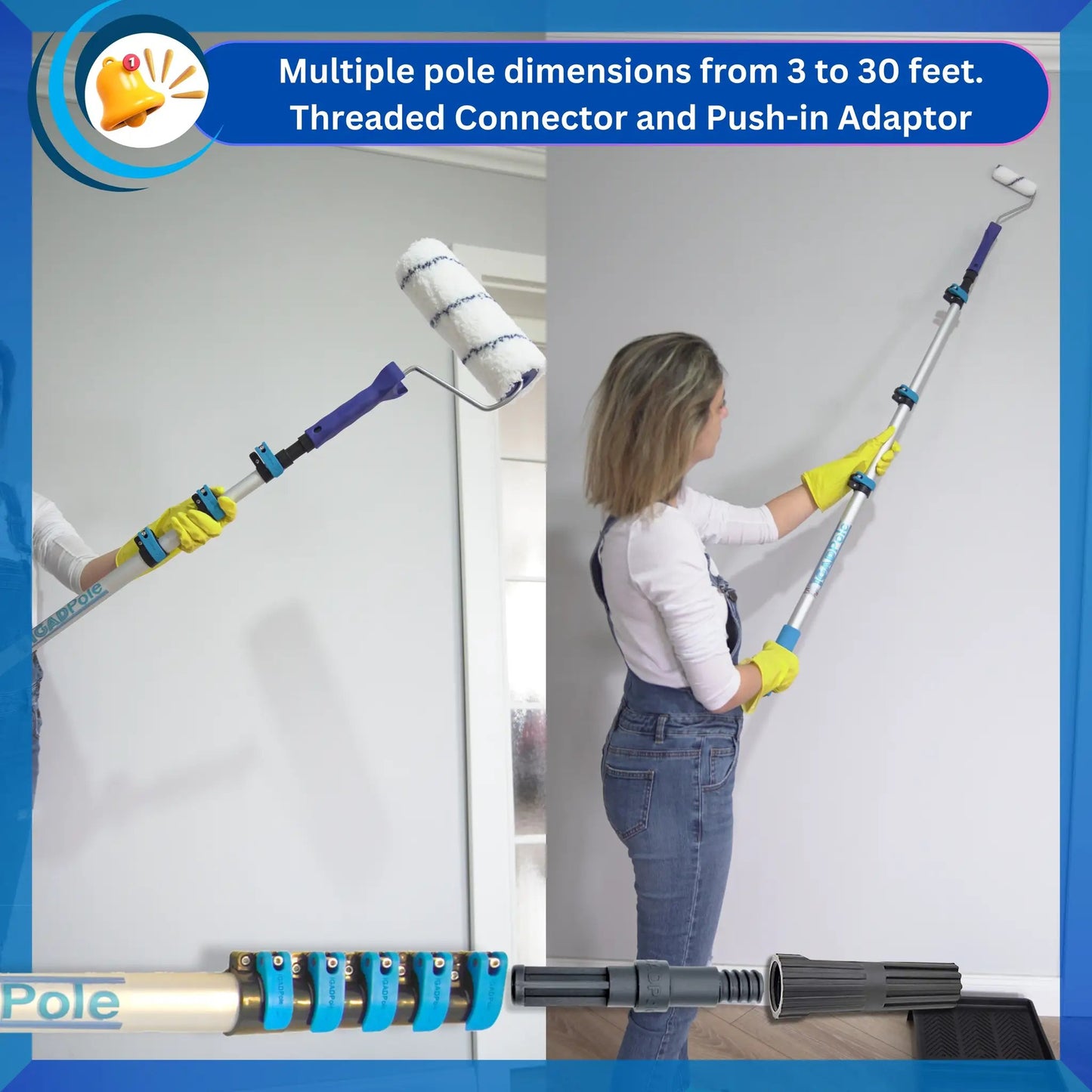 IGADPole – Dust and Cobweb Duster, 9m Telescopic Pole by IGADPole