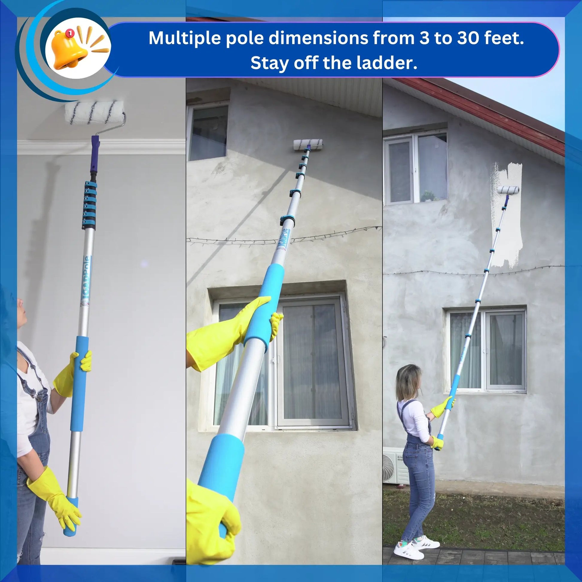 IGADPole – Dust and Cobweb Duster, 5m Telescopic Pole by IGADPole