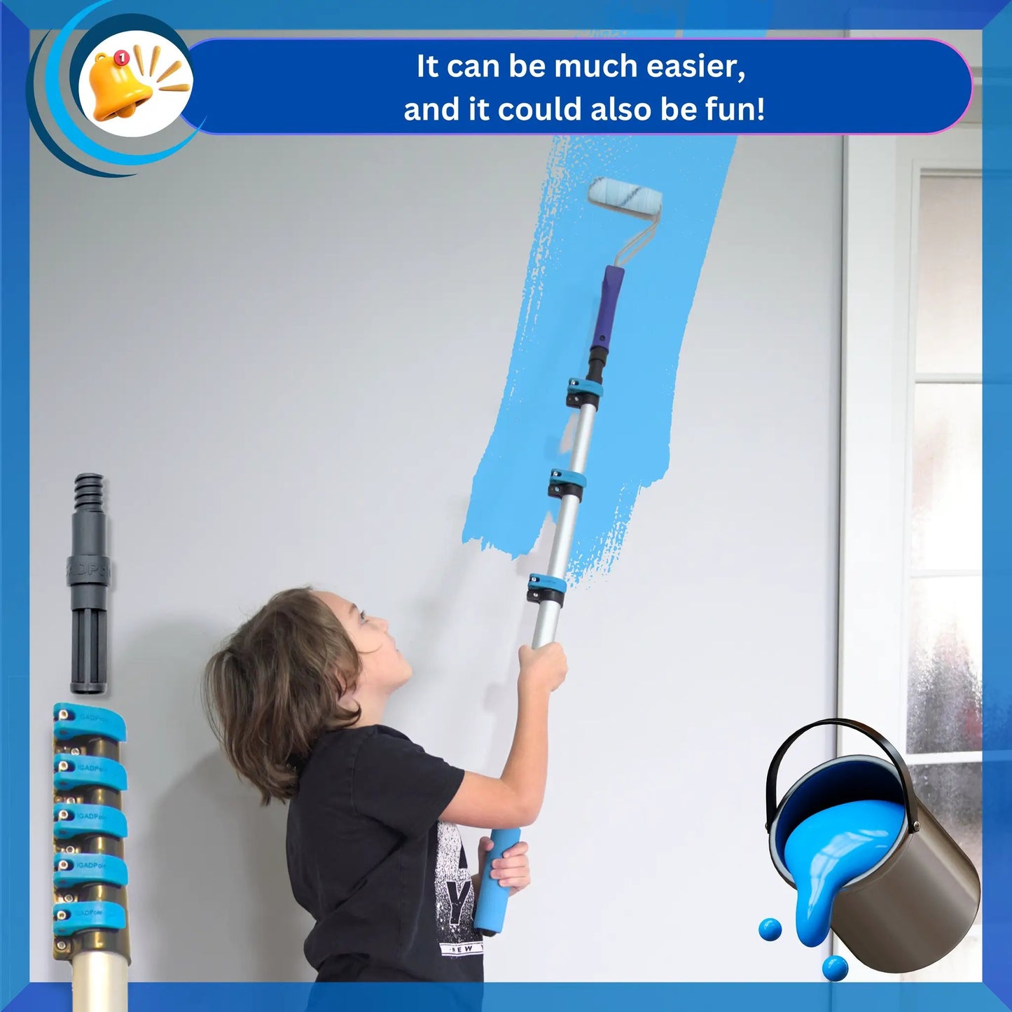 IGADPole – Dust and Cobweb Duster, 9m Telescopic Pole by IGADPole