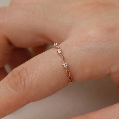Diamond cubic relay ring by Nabi London
