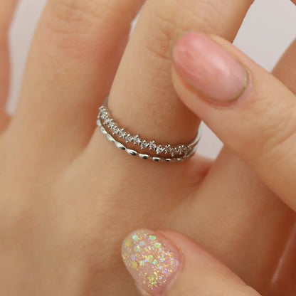Double layered ring by Nabi London