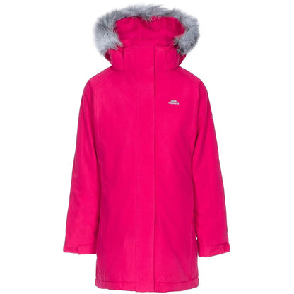 Girls Trespass Fame Waterproof Parka Jacket by Trespass