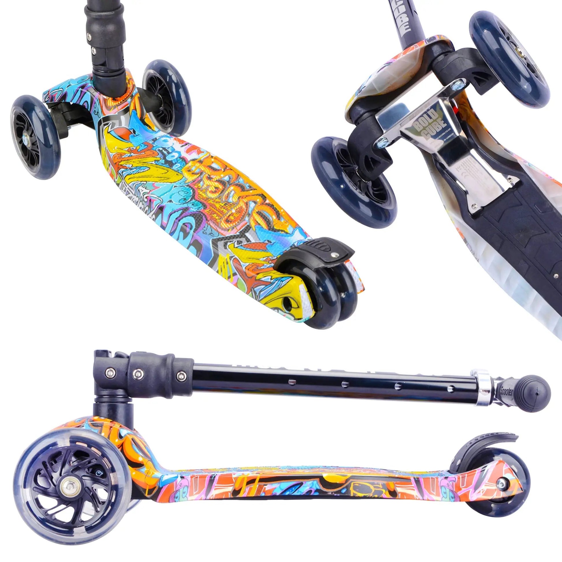 Street Graffiti - Big 3 Wheel Scooter by BOLDCUBE Scooters