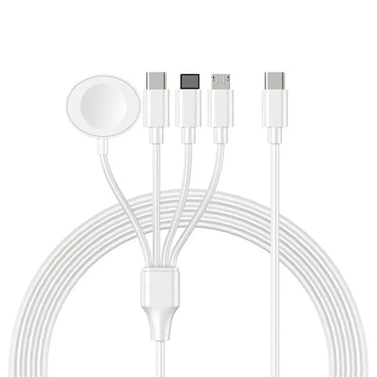 4 in 2 Multi Charging Cable For Iwatch Iphone Charger Usb Type-C Fast Charging Cable High-Quality Airpods iPad Accessories by All Mart Bristol Ltd