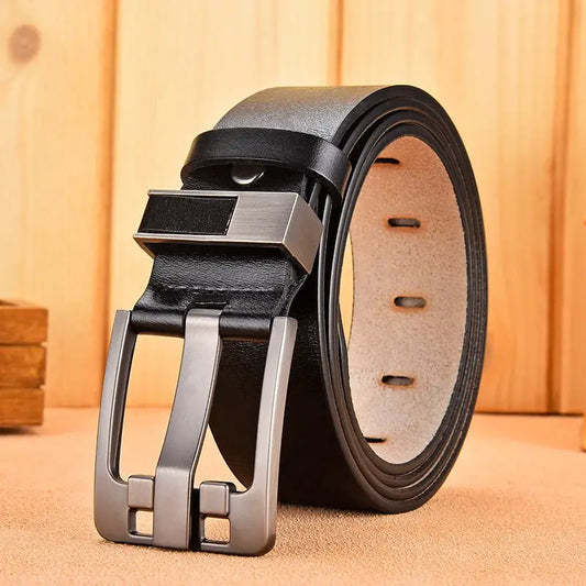 Luxury Belt Men's Belt New Large Plus Size 100-130cm Retro Needle Buckle Men's Belt High Quality by All Mart Bristol Ltd