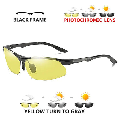 Aluminum Photochromic Polarized Sunglasses Man Driving Sun Glasses Male Outdoor Sport Eyewear Anti-UV oculos de sol masculino by All Mart Bristol Ltd
