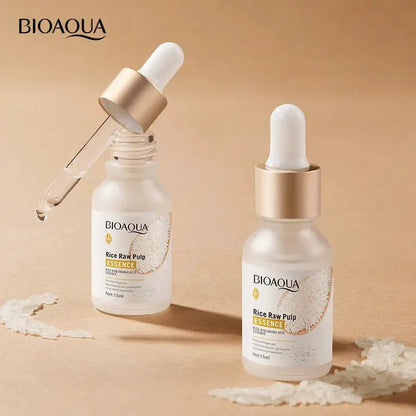 BIOAQUA Rice Face Essence Moisturizing refreshing Hyaluronic Acid facial Serum oil control Shrink Pores Repairs SkinCare product by All Mart Bristol Ltd