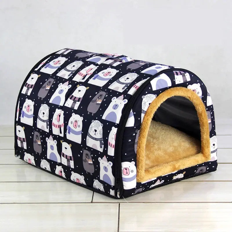 Cats and Dogs House House Small Dog Four Seasons General Can Be Dismantled and Washed Dog House Pet Supplies by All Mart Bristol Ltd