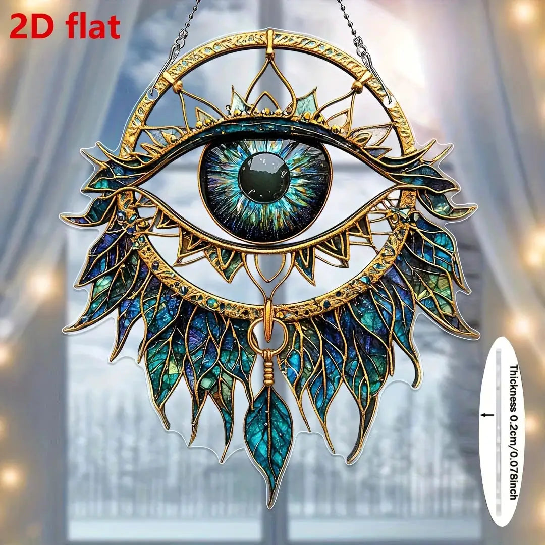 1PcEvil Eyes Hanging Decoration Hanging Pendant Wind Chime Suncatcher Home Window Ornament Garden Decor Car Interior Decoration by All Mart Bristol Ltd