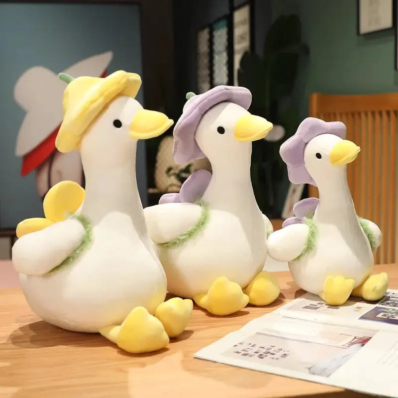 Lovely Duck Doll Flower Duck Plush Toy Stuffed Animal Plush Toy Best Gift Kawaii Plushie Toy Simulation Funny Doll by All Mart Bristol Ltd