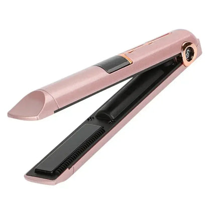 Portable Wireless Hair Straightener With Power Bank Function Rechargeable Hair Straightening Curling Flat Iron For Home Travel by All Mart Bristol Ltd
