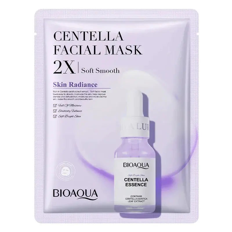 10pcs Centella Collagen Face Mask Moisturizing Refreshing Sheet Masks Hyaluronic Acid Facial Anti-Wrinkle Anti-aging Mask by All Mart Bristol Ltd