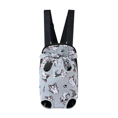 Adjustable Cat Carrier Bag Pet Double Shoulder Backpack Portable Bag Outdoor Travel Camping Hiking Cat Bag Dog Bag by All Mart Bristol Ltd
