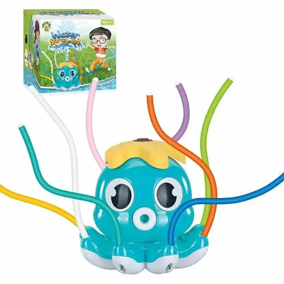 Space Rocket Octopus Sprinkler Water Toy Automatic Rotation Fun Spray Water Children's Water Playing Outdoor Toys by All Mart Bristol Ltd
