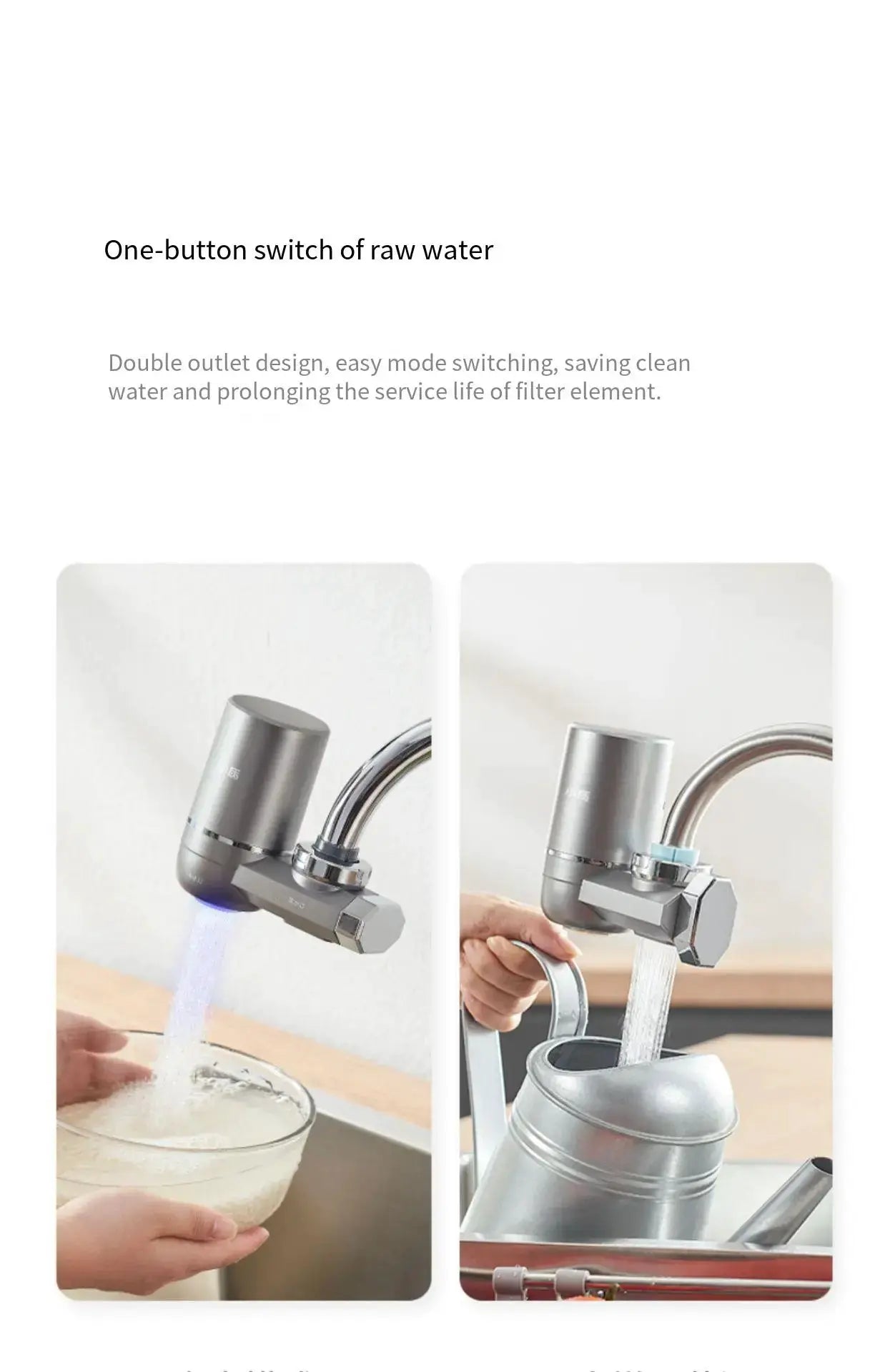 Xiaozhi Faucet Water Purifier with Chlorine Removal Filter by All Mart Bristol Ltd