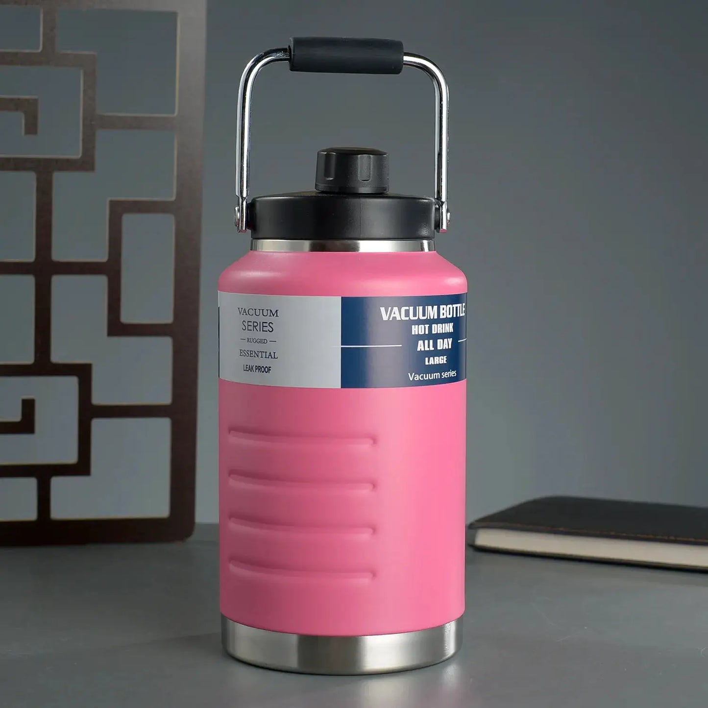 1.5L Large capacity vacuum flask, 304 stainless steel vacuum bottle, Outdoor portable water bucket, Handheld sports water bottle by All Mart Bristol Ltd