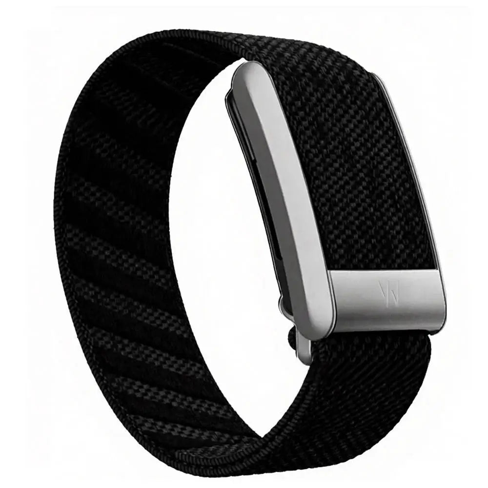 New suitable for whoop4.0 nylon strap woven elastic sports replacement wristband with U-shaped metal frame and letter w by All Mart Bristol Ltd